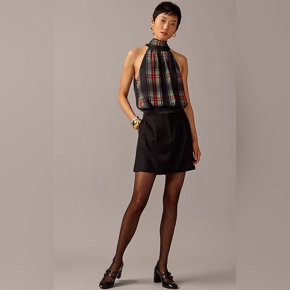 J Crew plaid halter top EUC SZ 6 - Picture 5 of 7